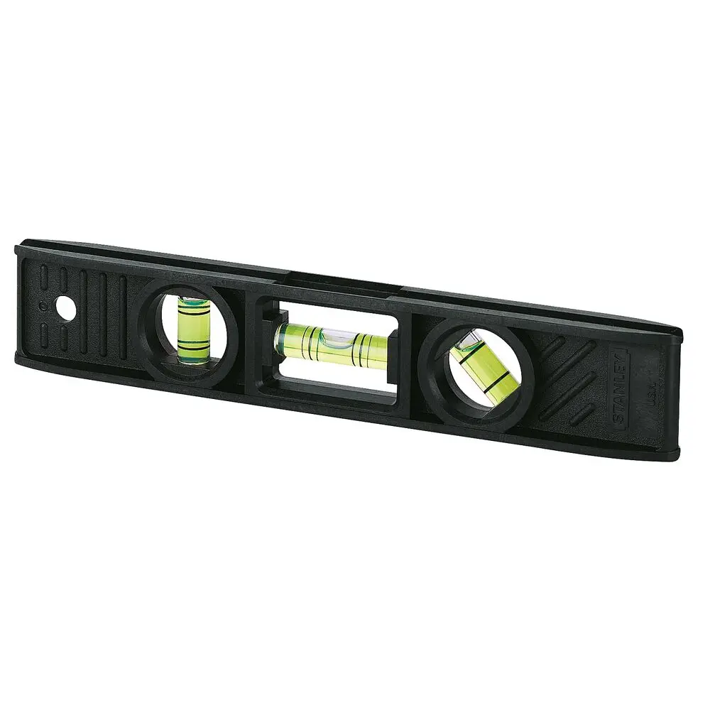 Produktfoto 1 von Stanley Torpedo Wasserwaage, Typ Torpedo, 20 cm Kalibriert, Rahmen ABS, Aluminiumlegierung, 3 Libelle/n