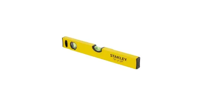 Produktfoto 1 von Stanley Wasserwaage, Typ Box-Nivellierung, 40 cm Kalibriert, Rahmen Aluminium, 2 Libelle/n Wasserdicht/Wasserbeständig