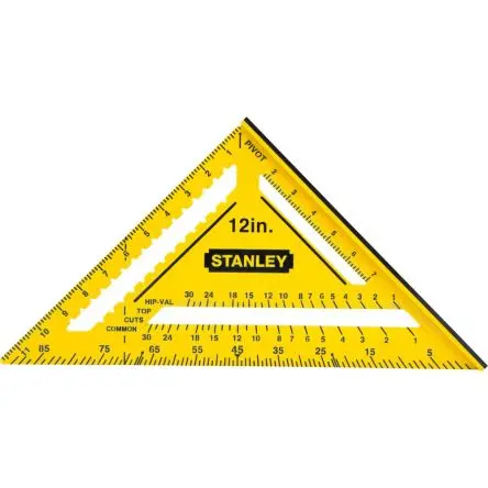 Produktfoto 1 von Stanley Zweifarbiges Schnellwinkelmaß Zöllig/metrisch, 305 mm, 300mm x 30 mm