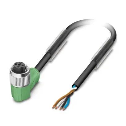 Phoenix Contact SAC, 4-polig Sensor-Betätigungselementkabel, Gerade Stecker 4 / M12 Buchse, Länge 2 m