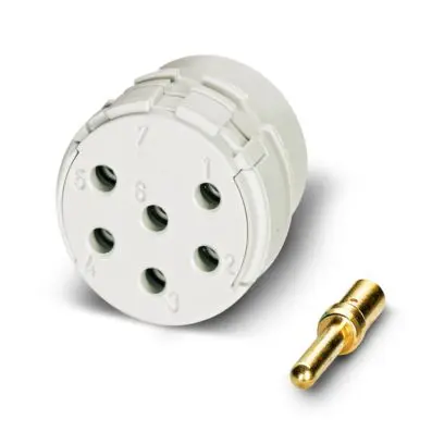Produktfoto 1 von Phoenix Contact Kontakteinsatz Größe 2.5 mm für Schock- und vibrationsbeständig, Kontakt 6-polig