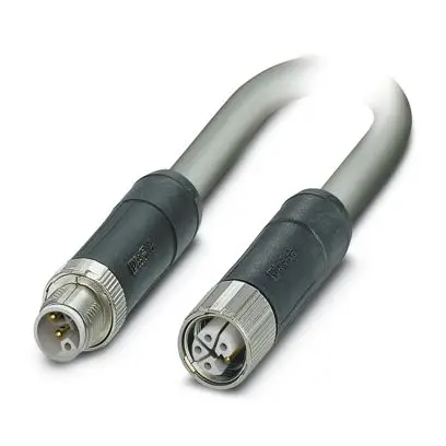 Produktfoto 1 von Phoenix Contact 12494 Netzkabel, 5-adrig Grau /Ø 8.6 mm Außen-ø , 5 m 80 °C, 63 V, Polyurethan