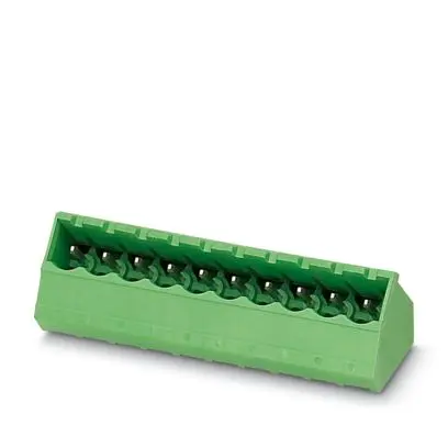 Phoenix Contact SMSTBA Leiterplattenleiste Abgewinkelt, 9-polig / 1-reihig, Raster 5.08 mm Raster Wellenlötmontage,