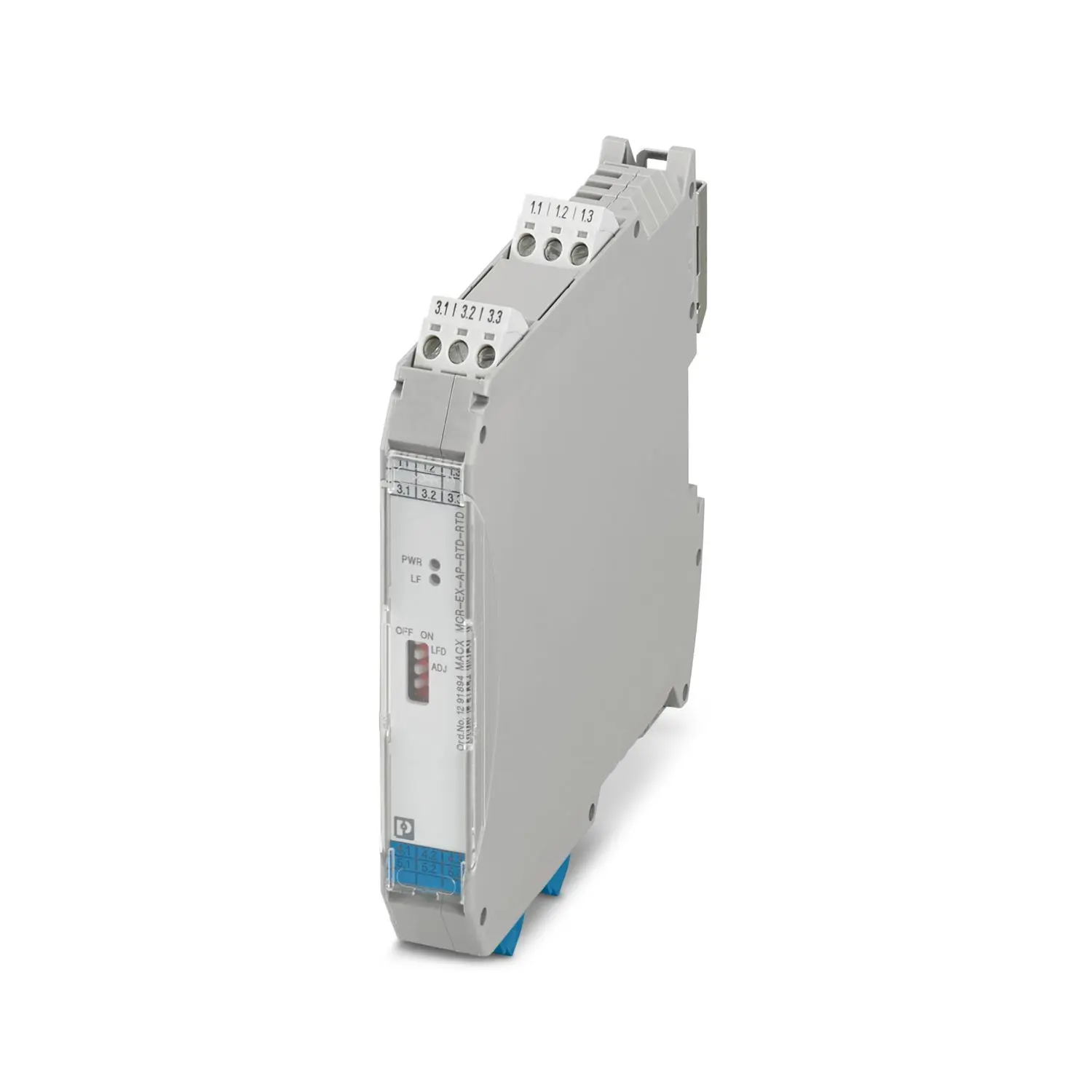 Produktfoto 1 von Phoenix Contact Serie MACX MCR Temperaturmessumformer 24 V dc, Widerstands-Temperaturfühler (RTD) 18 to 391 Ω EIN /