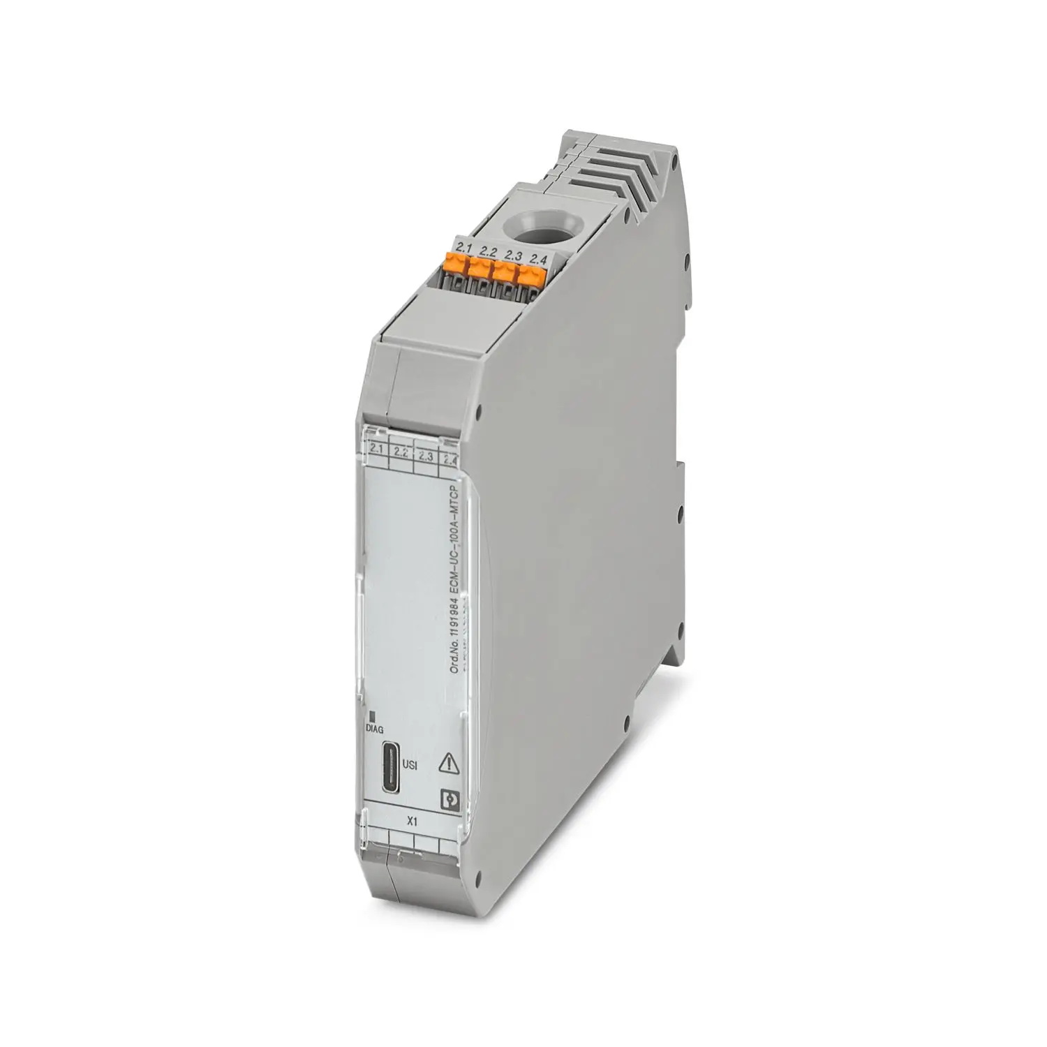 Produktfoto 1 von Phoenix Contact Serie ECM-UC Strommesswandler 24 V dc, Strom 0 to 125 A EIN DIN-Hutschiene