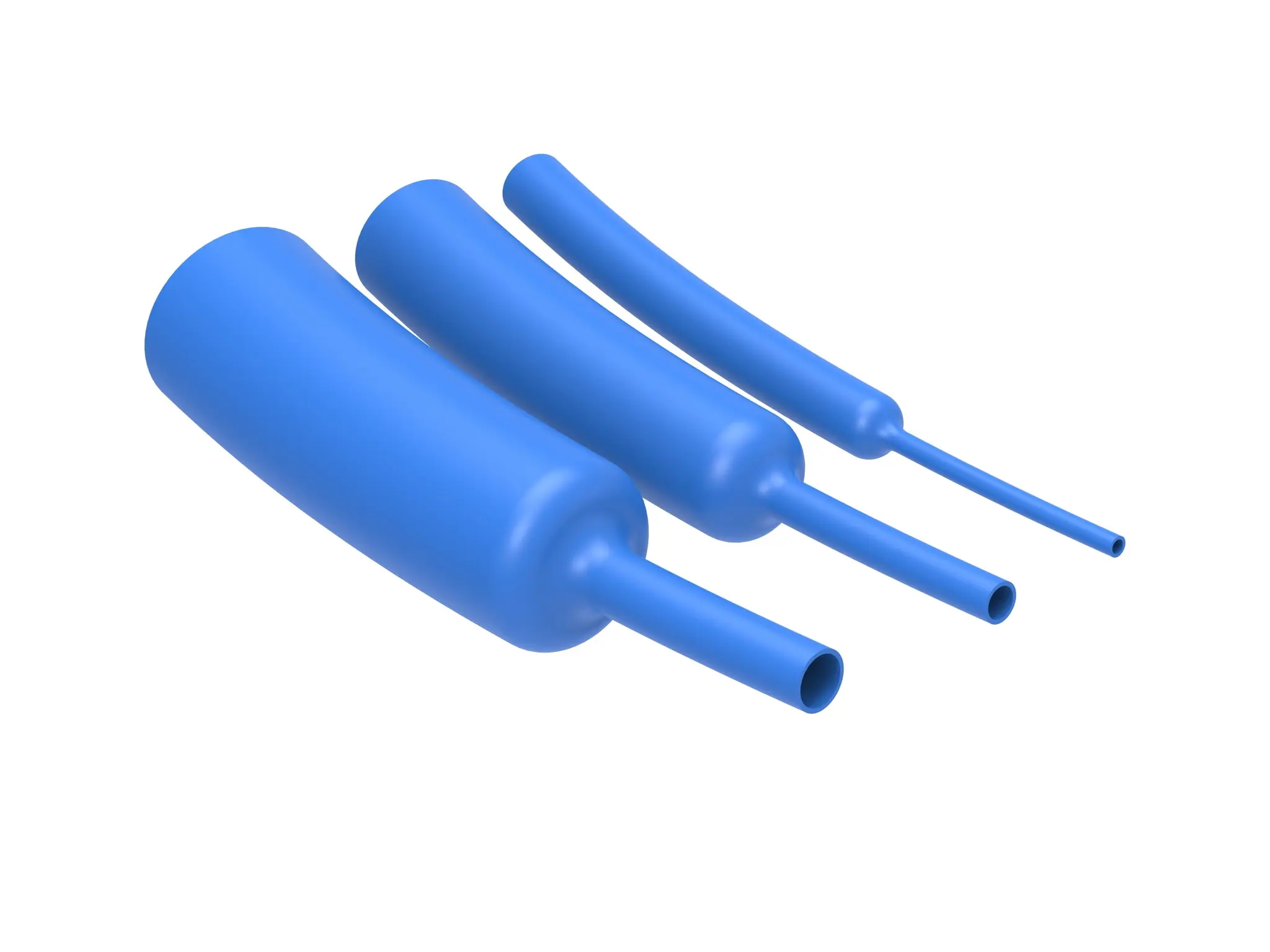 Produktfoto 1 von TE Connectivity RNF-3000 Standard-Wärmeschrumpfschlauch, Polyolefin Blau, Ø 3 mm, Länge 1.2m