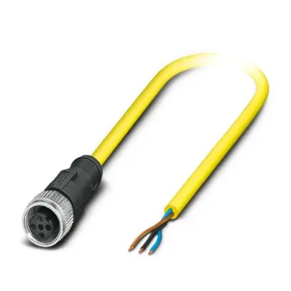 Produktfoto 1 von Phoenix Contact SAC, 3-polig Sensor-Betätigungselementkabel, Gerade 3 / M12 Buchse, Länge 2 m