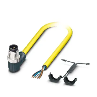 Produktfoto 1 von Phoenix Contact SAC, 5-polig Steuerleitung, M12, Rechtwinklig Stecker 5 / Gerade, Länge 5 m