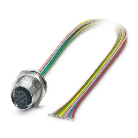 Produktfoto 1 von Phoenix Contact 5, SACC-DSI-M12FS-8CON-M16/0, 8-polig Sensor-Betätigungselementkabel, M12 Buchse 8 / Nicht