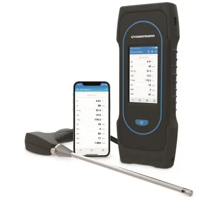 Produktfoto 1 von SAUERMANN. Abgasmessgerät für Kohlenmonoxid, Sauerstoff, Kohlendioxid 1 ppm 200 mbar