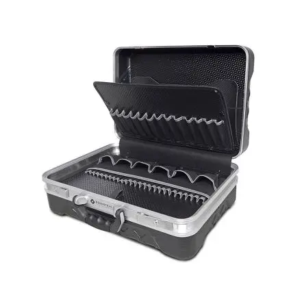 Produktfoto 1 von Bernstein ABS Werkzeugkoffer Schwarz, 58 Schubladen, L. 480 mm B. 350mm H. 190 mm, 6900 g, Kombi