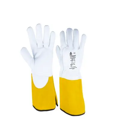 Produktfoto 1 von GUYARD Handschuh Leder Weiß, Gelb
