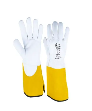 Produktfoto 1 von GUYARD Handschuh Leder Gelb, Weiß