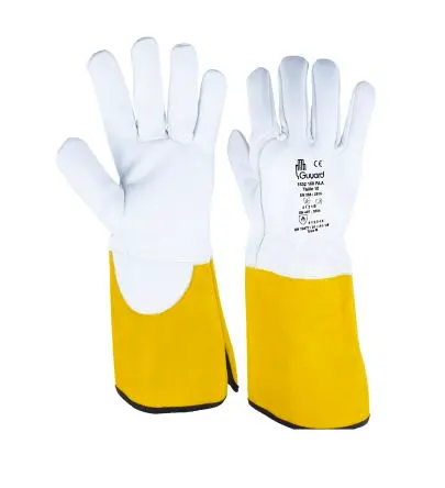 Produktfoto 1 von GUYARD Handschuh Leder Weiß, Gelb