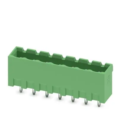 Produktfoto 1 von Phoenix Contact MSTBVA Leiterplatten-Stiftleiste Vertikal, 7-polig / 1-reihig, Raster 5mm, Ummantelt