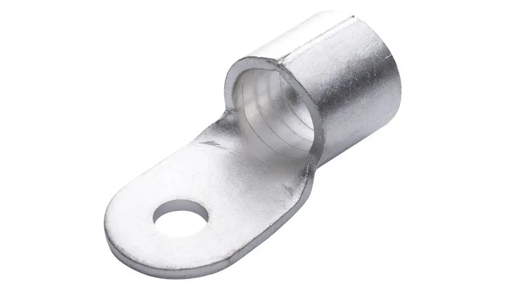 RND RND 465 Ringkabelschuh, Unisoliert 6 AWG, Silber, 1 AWG max.AWG, aussen ø 15 mm, innen ø 6.5 mm, 1/4 in