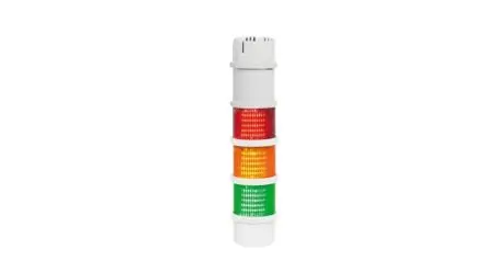Produktfoto 1 von RND RND 430 LED Signalturm Elektronik 3-stufig Linse Grün, Orange, Rot 24V Kontinuierlich 1F/2F/3F Oberfläche