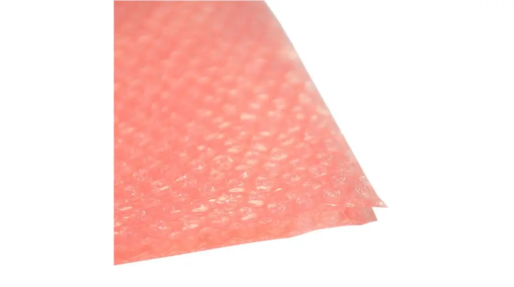 Produktfoto 1 von RND Luftpolsterbeutel ESD Beutel Rosa, Stärke 100 mm x 100 mm x 135 mm