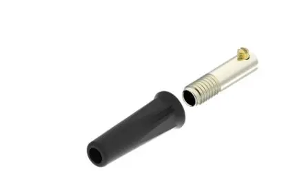 Produktfoto 1 von RND 4 mm Buchse Schwarz Buchse für Laborstecker, Kontakt Gold, 60V dc 36A, Schraubanschluss