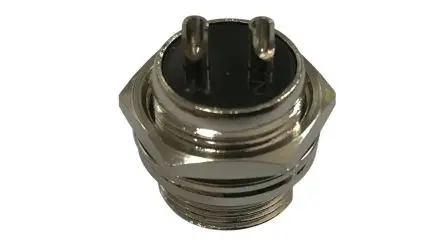 RND RND 16 mm DIN-Stecker Gerade, Gerade 2-polig, 125V 7A Panel, Frontplattenmontage, Mit Gewinde Stecker