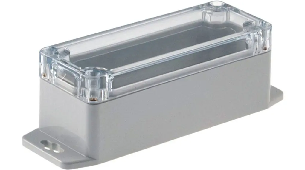 Produktfoto 1 von RND RND 455; Universalgehäuse; Polycarbonat; Hellgrau Geflanscht IP65 Breite 35 mm Höhe 90 mm Länge 35 mm