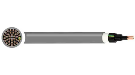Produktfoto 1 von RND YY Steuerkabel, 2-adrig 2.5mm² 12 AWG Grau Ungeschirmt, 50 m, Raucharm halogenfrei