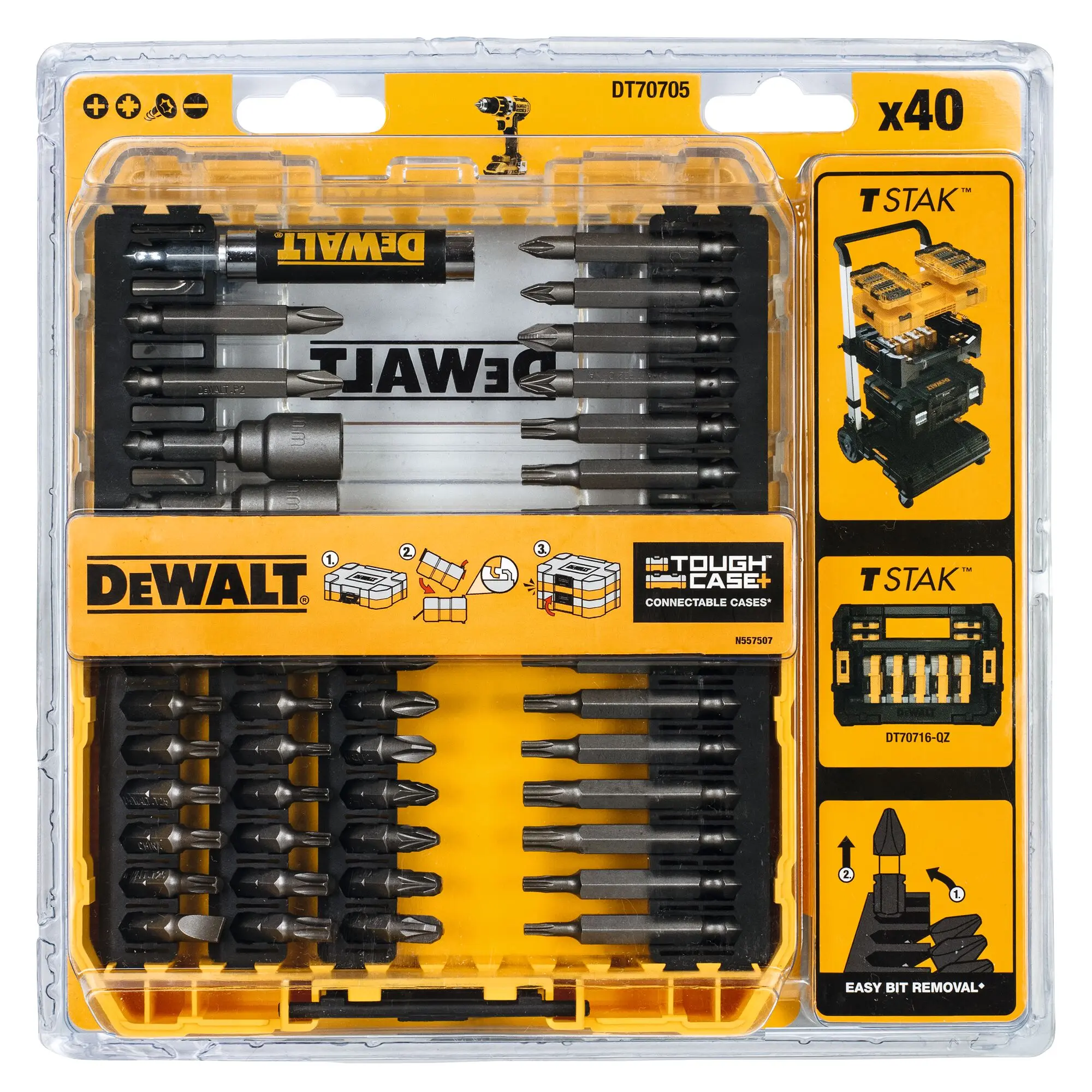 Produktfoto 1 von DeWALT Standard, 40-teilig