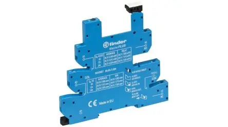Produktfoto 1 von Finder Relaissockel zur Verwendung mit serie 34 Relais 93, 1 -Kontakt, DIN-Hutschiene, 24V
