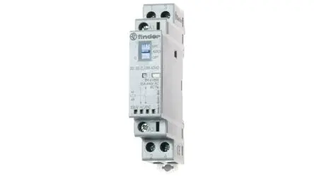 Produktfoto 1 von Finder 22 Schütz 12V ac/dc-Spule, 2-polig, 250V / 25 A 6250 kVA 2 Schließer