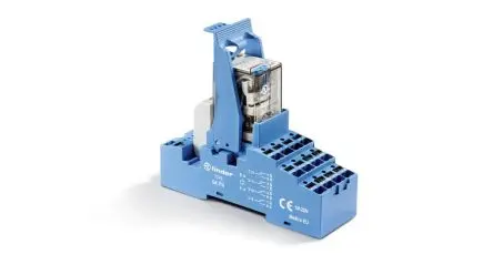 Produktfoto 1 von Finder 58 Interface Relais 230V, 4-poliger Schließer DIN-Hutschiene 6mA
