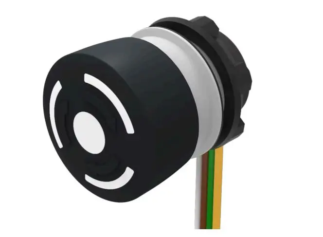 Produktfoto 1 von EAO 84-6330 Not-Aus-Drucktaster, Panel, Ø 22.3 mm, SPST, Schwarz IP66, IP40, IP65, wartungsfrei