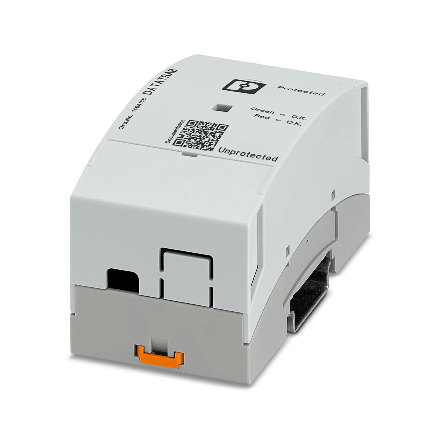 Produktfoto 1 von Phoenix DATATRAB Überlastschutzgerät RJ45-Überspannungsschutz 12 kA 60V dc, DIN-Hutschiene, -40 °C→85 °C