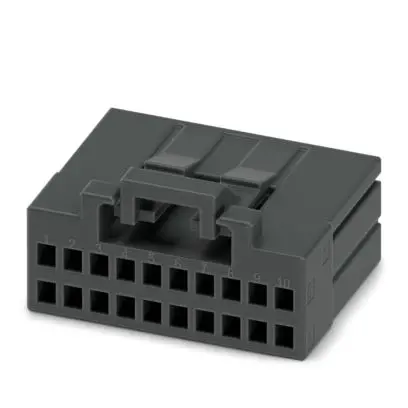 Produktfoto 1 von Phoenix Contact DD21PC 0 Leiterplattensteckverbinder / Buchse, Rastend, 20-polig / 2-reihig, Raster 2.5mm