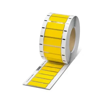 Produktfoto 1 von Phoenix Contact 1086 Kabelbinder, Polyolefin Gelb, Ø 12.7 mm, Länge 30mm