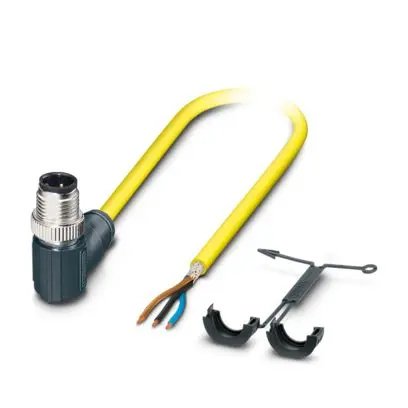 Produktfoto 1 von Phoenix Contact SAC, 3-polig konfektioniertes Sensorkabel, M12, Rechtwinklig Stecker / Gerade, Länge 5 m