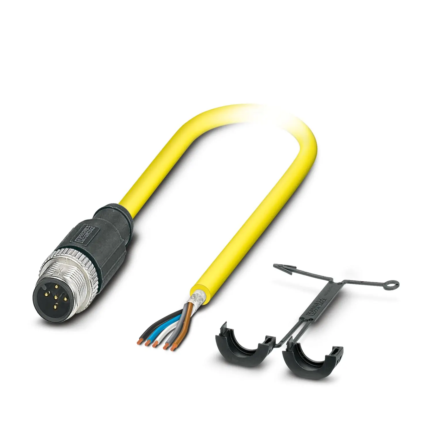 Produktfoto 1 von Phoenix Contact SAC, 5-polig konfektioniertes Sensorkabel, M12, Gerade Stecker 5 / Freies Kabelende, Länge 10 m