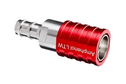 Produktfoto 1 von Amphenol Industrial SQD06 Hex 22 1/2 in Anschluss Buchse 6-polig Buchse Push-Pull