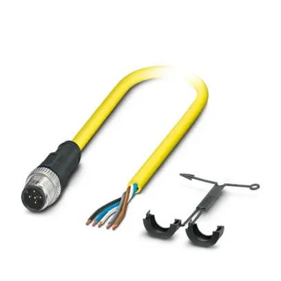 Produktfoto 1 von Phoenix Contact SAC, 5-polig Steuerleitung, M12, Gerade Stecker 5 / Gerade, Länge 5 m