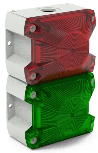 Produktfoto 1 von Pfannenberg 21514642055 LED Signalturm 2-stufig Linse Grün, Rot +