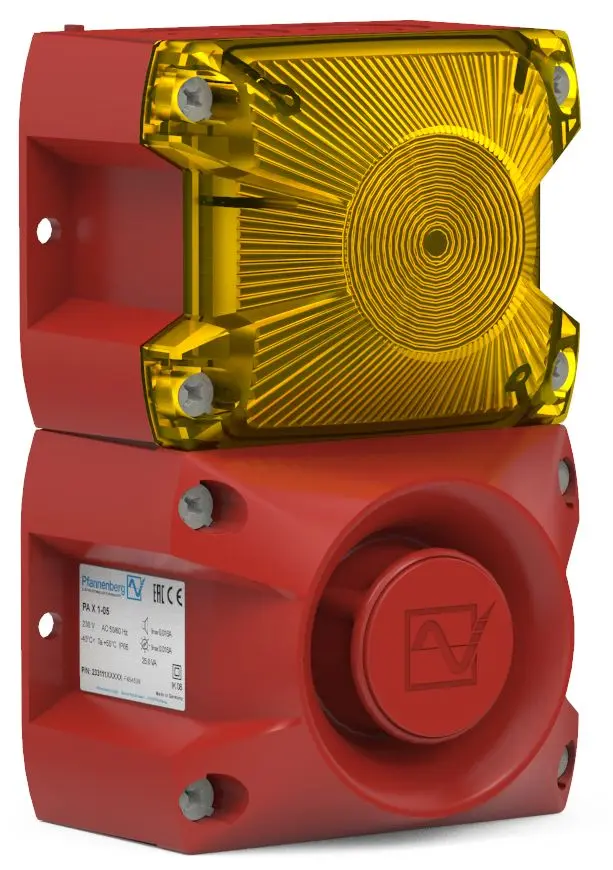 Produktfoto 1 von Pfannenberg 23383635055 Blink-Licht Alarm-Leuchtmelder Gelb, 24 V DC