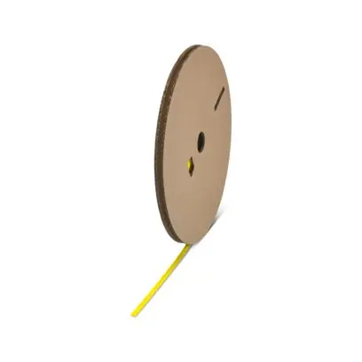 Produktfoto 1 von Phoenix Contact E-WMS Kabelbinder, Polyolefin Gelb, Ø 1.6 mm Schrumpfrate 3:01, Länge 120m