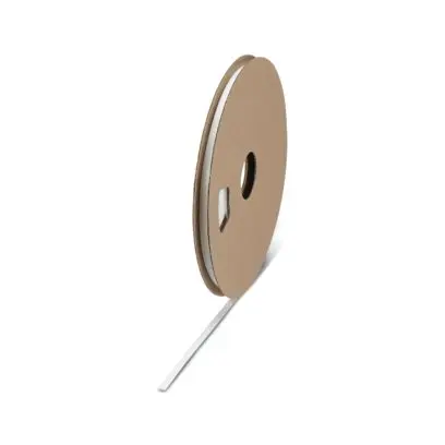 Produktfoto 1 von Phoenix Contact E-WMS Kabelbinder, Polyolefin Weiß, Ø 3.2 mm Schrumpfrate 3:01, Länge 30m