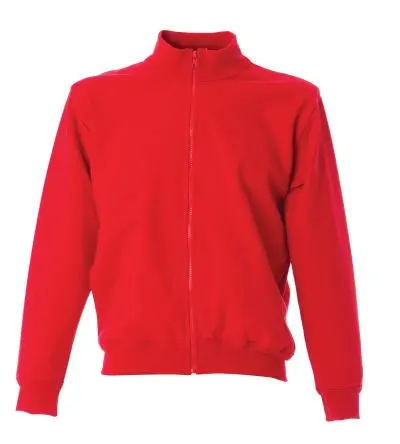 Produktfoto 1 von JRC 989234 Unisex Sweatshirts & Fleecejacken, 80 % Baumwolle, 20 % Polyester Rot Langer Reißverschluss, Größe M