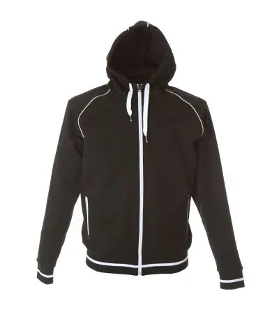 Produktfoto 1 von JRC 988602 Herren Sweatshirts & Fleecejacken, 20 % Baumwolle, 80 % Polyester Schwarz Langer Reißverschluss, Größe S