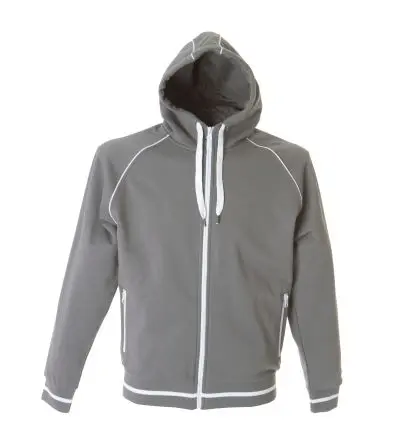 Produktfoto 1 von JRC 988603 Herren Sweatshirts & Fleecejacken, 80 % Polyester, 20 % Baumwolle Grau Langer Reißverschluss, Größe M
