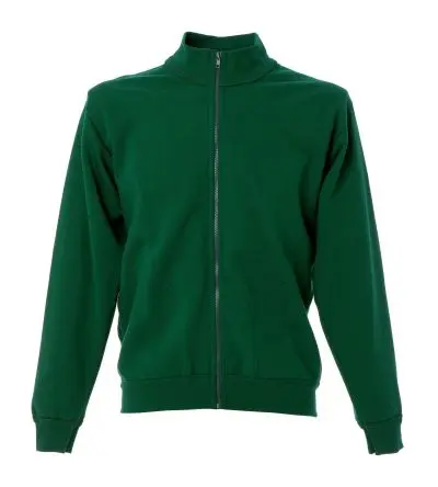 Produktfoto 1 von JRC 989236 Unisex Sweatshirts & Fleecejacken, 20 % Polyester, 80 % Baumwolle Grün Langer Reißverschluss, Größe L