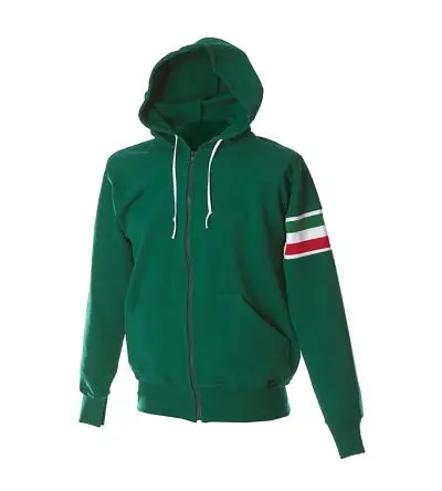 Produktfoto 1 von JRC 988276 Unisex Sweatshirts & Fleecejacken, 100 % Baumwolle Grün Langer Reißverschluss, Größe L