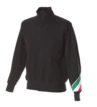 Produktfoto 1 von JRC 988293 Unisex Sweatshirts & Fleecejacken, 100 % Baumwolle Schwarz Langer Reißverschluss, Größe L