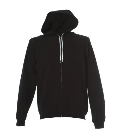 Produktfoto 1 von JRC 989243 Unisex Sweatshirts & Fleecejacken, 80 % Baumwolle, 20 % Polyester Schwarz Langer Reißverschluss, Größe M