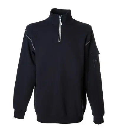 Produktfoto 1 von JRC 987102 Unisex Sweatshirts & Fleecejacken, 65 % Polyester, 35 % Baumwolle Marine Reißverschluss, Größe M